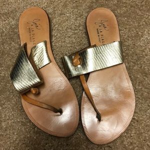 Joie gold sandals